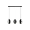 Eglo 780481 - Luster na sajli CADAQUES 3xE27/40W/230V crna/zadimljena