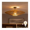 Brilagi - LED plafonski luster CERIA BOHO 1xE27/60W/230V prečnik 70 cm crna/braon