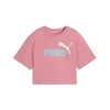 Essentials 2 Colour No. 1 PUMA Logo Short Length Tee Youth, Age, Wild Pink, 15-16Y