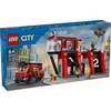 Vatrogasna stanica Lego Citi sa vatrogasnim vozilom 6g+, crvena