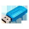 Verbatimov pomnilnik USB, USB 2.0, 64 GB, PinStripe, Store N Go, moder, 49961, USB A, z izvlečnim priključkom