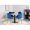 Venture Design Jedilna miza in stol Estelle Polar miza 106 cm stoli 52x86x44 cm bela modra