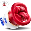 SuperLove 5in1 Sucking, Licking, Heating & Vibrating Mouth Pleaser Red