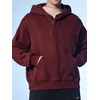 Sinsay - Basic hoodie - maroon