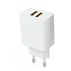 DENMEN DC02L Punjač za mobilne 2 porta 2,4A sa kablom lithtning /USB BELI