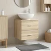 Umivaonik s policom Hrast sonoma 49,5 x 44,5 x 66,5 cm