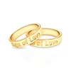 Partnersko prstenje Sign of Love®: zlato, ravno, 4mm