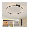 Brilagi - LED prigušiva svetiljka PORTOFINO LED/60W/230V prečnik 80 cm crna + daljinski upravljač