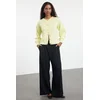 Trendyol Yellow Boucle Knitwear Cardigan