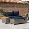 Set vanjskih sofa 4 -Seater 4 pcs 55 x 30 x 39 cm