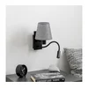 Brilagi - LED zidna lampa NUBILA 1xE27/25W/230V + LED/3W crna/siva