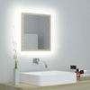 LED kupaonsko ogledalo boja hrasta sonome 40x8,5x37 cm akrilno