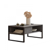 Hanah Home ML34 RG Sto za dnevnu sobu, Sivo-Crna