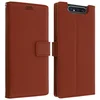 AVIZAR Folio etui, držalo za kartice in stojalo za video, zrnat ucinek - rjava str. Samsung Galaxy A80, (20599344)