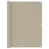 Balkonski zastor bež 120 x 600 cm od tkanine Oxford