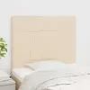 Uzglavlje krem boje 80x5x118/128 cm tkanina