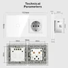 SmartHome Zidna utičnica, WiFi prekidač, Bela