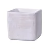 Pokrov za cvetlični lonček LADA WHITE keramika mat 14x14x14cm