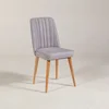 Hanah Home Trpezarijska stolica Vina Sandalye 47x89x46cm Bež-Lavanda