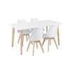Silla 150 jedilni komplet 4+1, belo-belo