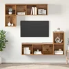 Set TV komoda Zidne 4 pcs Staro drvo Konstruirano drvo