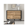 Komoda DIAMOND 77x104 cm crna/hrast evoke