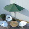 Balkonski suncobran s aluminijskom šipkom 270 x 144 cm zeleni