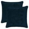 Vidaxl Prevleka za blazino 2 kos HOUTEN Temno modra 45 x 45 cm