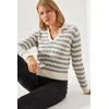 Bianco Lucci Hair Polo Neck Sweater
