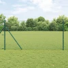 Stup za ogradu Zelena 10 x 1 m (mreža 40 x 40 mm) Čelik i PVC