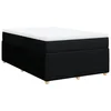 Vidaxl Box spring postelja z vzmetnico črna 120x190 cm blago