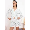 Trendyol Milla ženski set Thmss26Pt00014, Ecru-Ecru