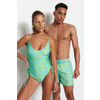 Trendyol Multi Color Standard Marbling Pattern Marine Shorts