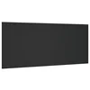 Vidaxl Posteljno vzglavje črna 200x1,5x80 cm konstruiran les