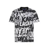KARL LAGERFELD JEANS Majica črna / bela