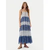 Pepe Jeans Poletna obleka PL953739 Modra Loose Fit