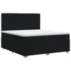 vidaXL Postelja boxspring z vzmetnico Črna 140 x 190 cm Blago