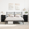 Noćni ormar s ladicama 2 pcs Crni hrast 40 x 35 x 62,5 cm