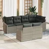 Set sofe s jastukom 7 pcs Svjetlosiva poliratan