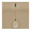LED luster na sajli PERFORATO LED/6,3W/230V 3000K sjajni hrom, prečnik 14 cm