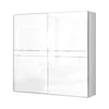 JELA Klizni plakar PK231/PN - kolekcija Piano - Kristalno bela/Kristalno Bela HG Lak - 230x224x61 cm