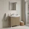 HANAH HOME Kupatilski ormarić sa umivaonikom i ogledalom (2 komada) Purus 80 471