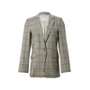 comma casual identity Blazer svetlo bež / temno siva