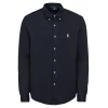 POLO RALPH LAUREN Srajca FEATHERWEIGHT MESH-z dolgimi rokaviL-KNT, modra