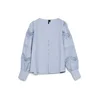 VERO MODA Bluza VMTHEA svetlo modra