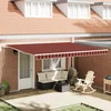 Električna retraktabilna tenda narančasta i smeđa 450 × 300 cm