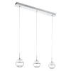 Eglo Montio 1 visilica/3, led, 3x5w, hrom/staklo prozirno