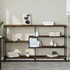 Konzolni stol boja hrasta 160x32x95 cm od konstruiranog drva