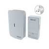 Bežično zvono za utičnicu PIEZO BELL 230V + 1x23A IP40, belo