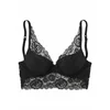 LASCANA Nedrček Push up Bustier, črna